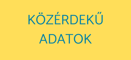 Közérdekű adatok